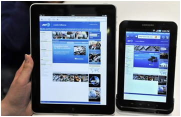 ipad and galaxy tab